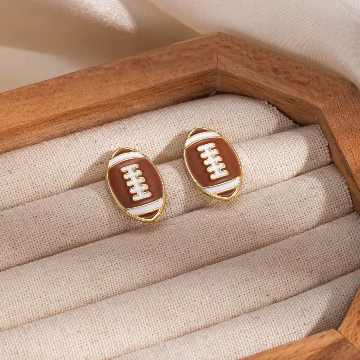 Style For Every Fan Football Earrings