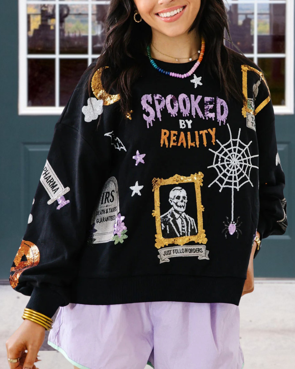"Spooked by Reality" Fun Pullover