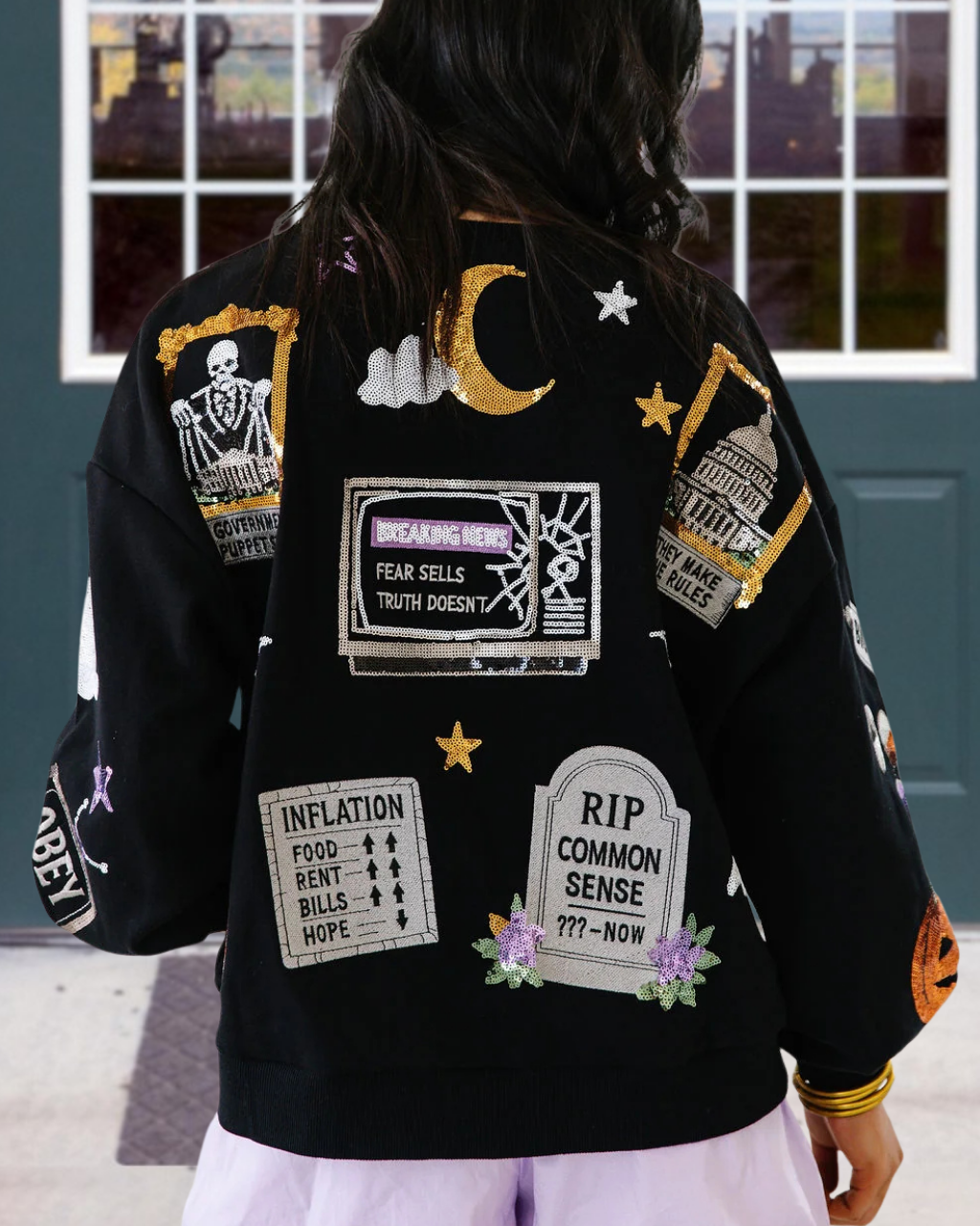 "Spooked by Reality" Fun Pullover