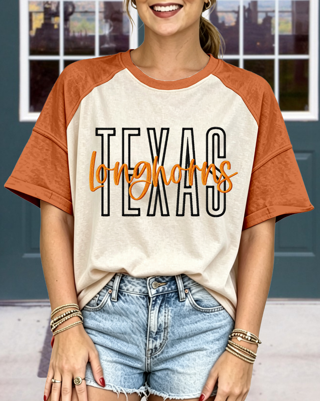 Texas Longhorns Embroidered T-Shirt
