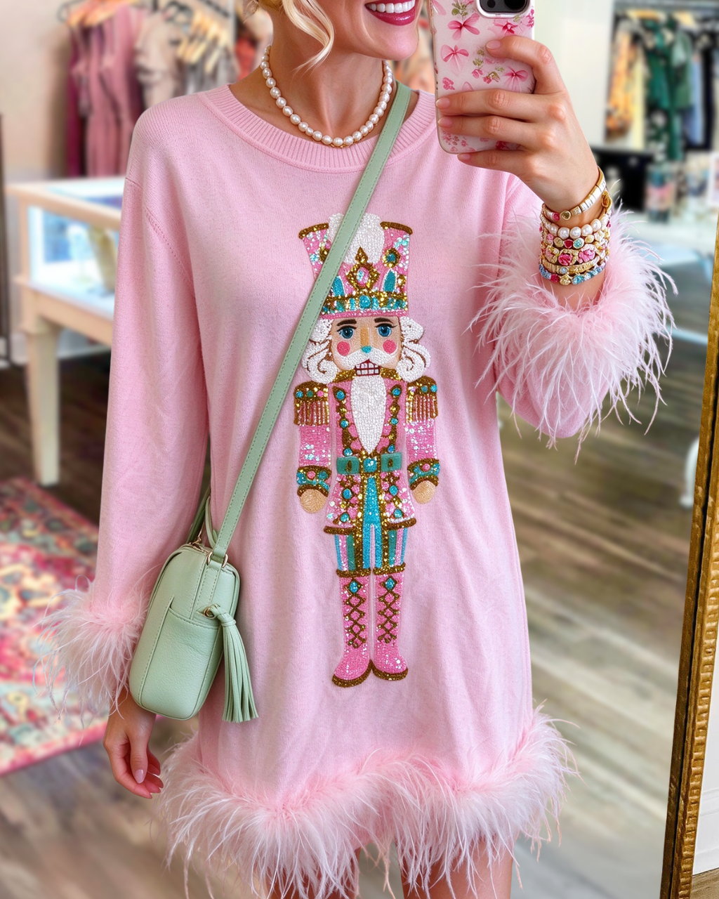 Nutcracker Sequined Feather Dress
