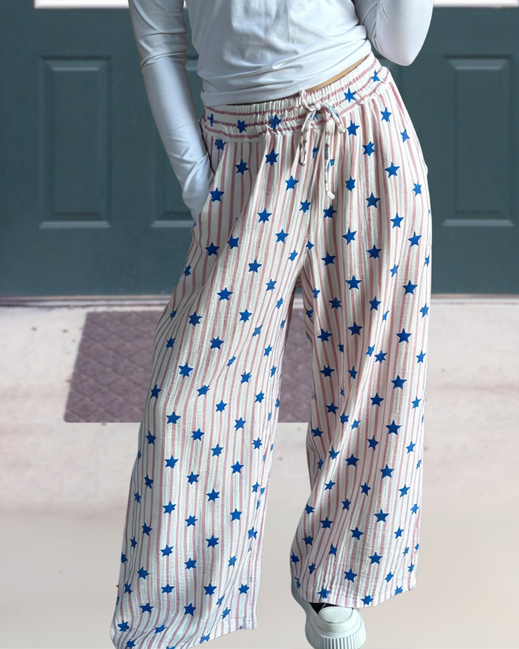Casual Star Striped Pants
