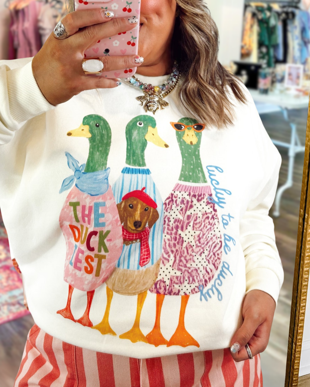 Lucky to Be Ducky Sweatshirt