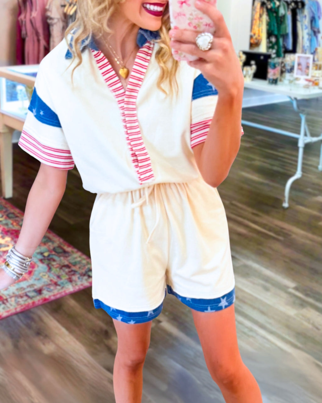 Stylish Flag Striped Jumpsuit