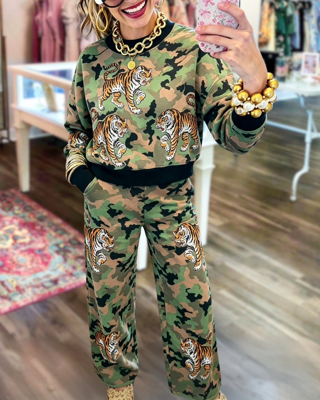 Camouflage Tiger Print Game-Day Set