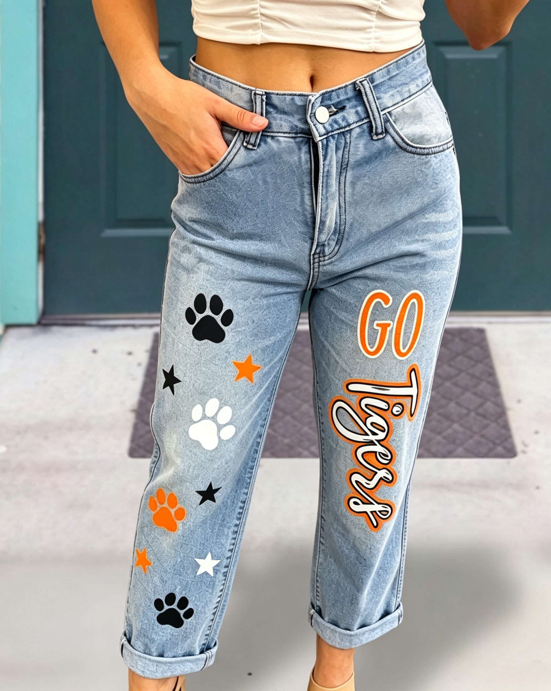 GO Tigers Game Day Denim Pants