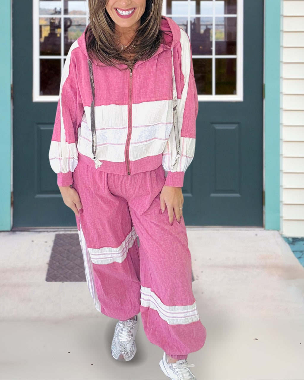 Casual Chic Patchwork Joggers