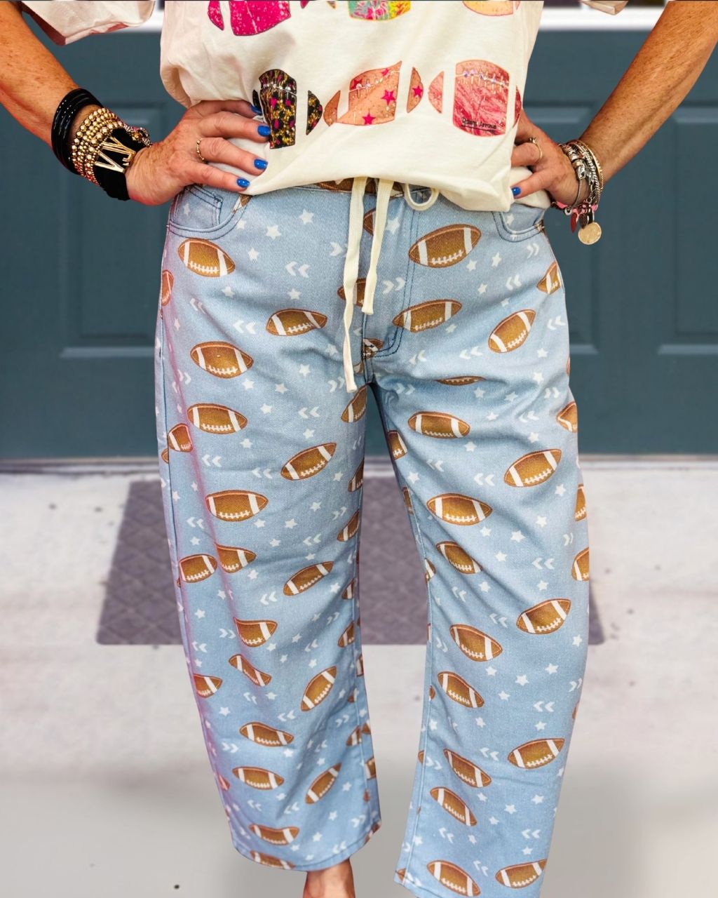 Stylish Football Print Pants