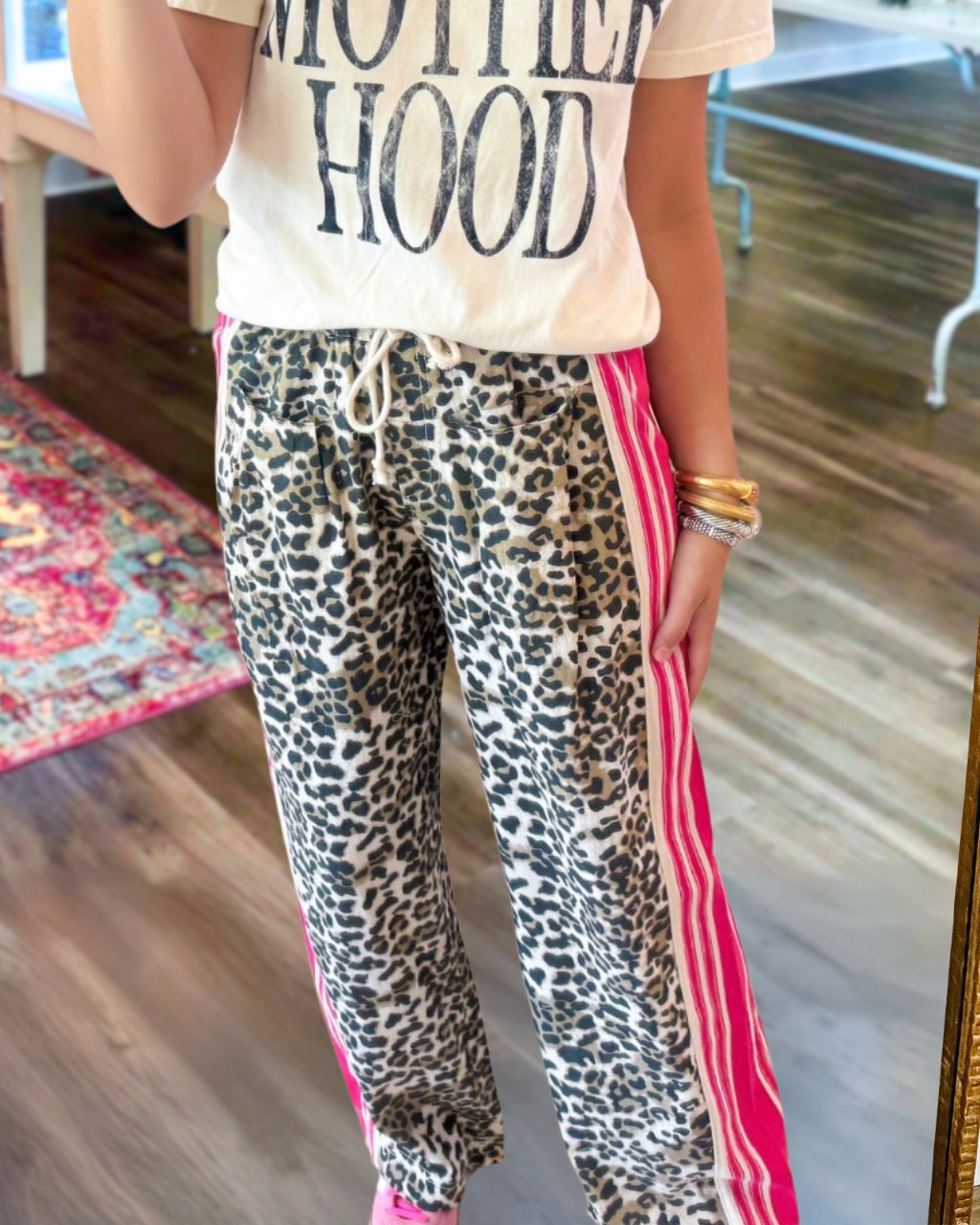 Leopard Neon Contrast Pants