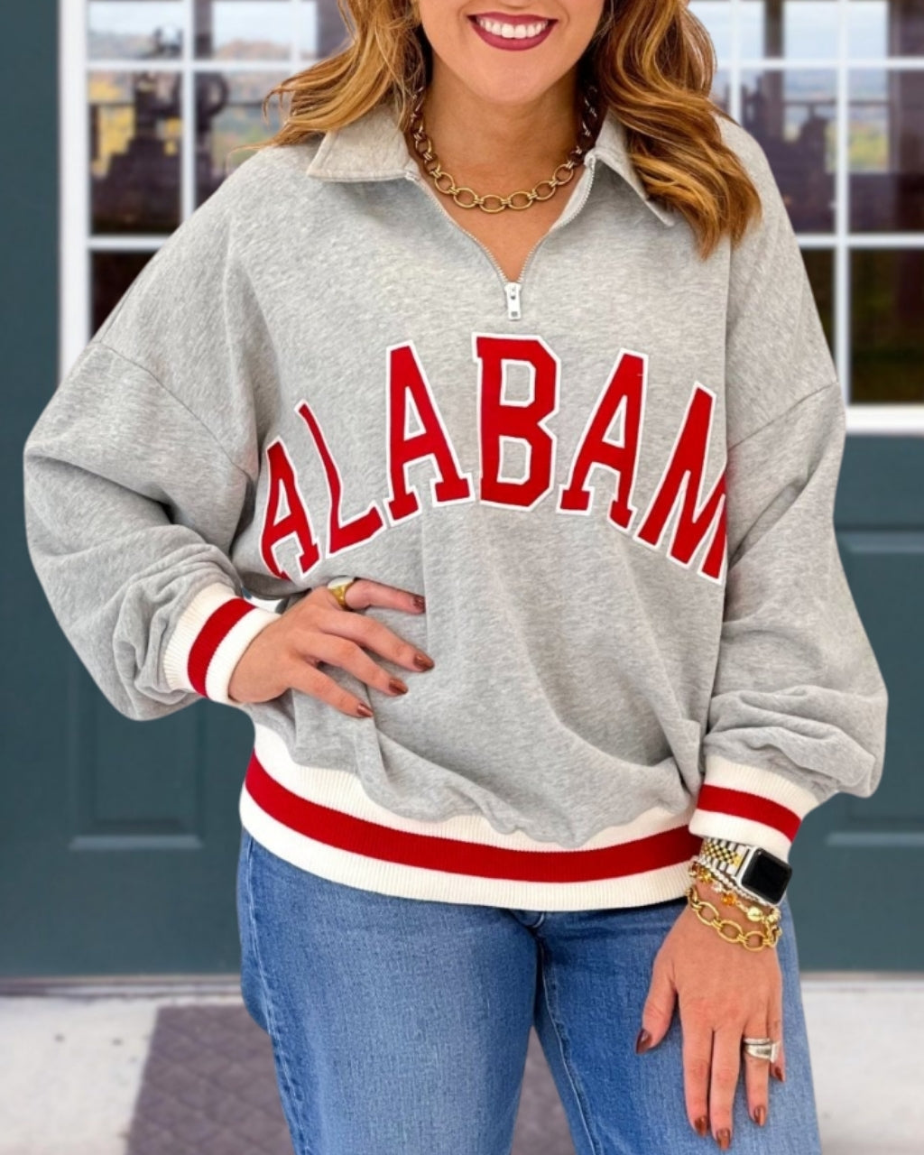 Retro Gameday Embroidered Pullover