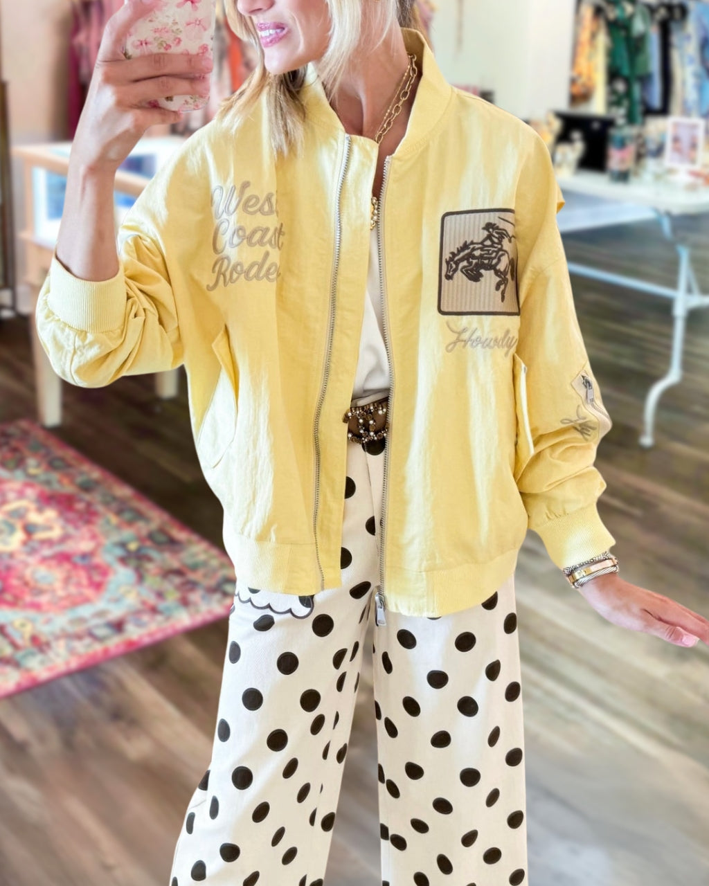 Retro Embroidery Bomber Jacket