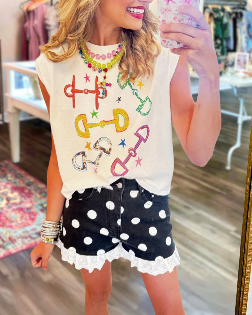 Ruffles Polka Dot Shorts