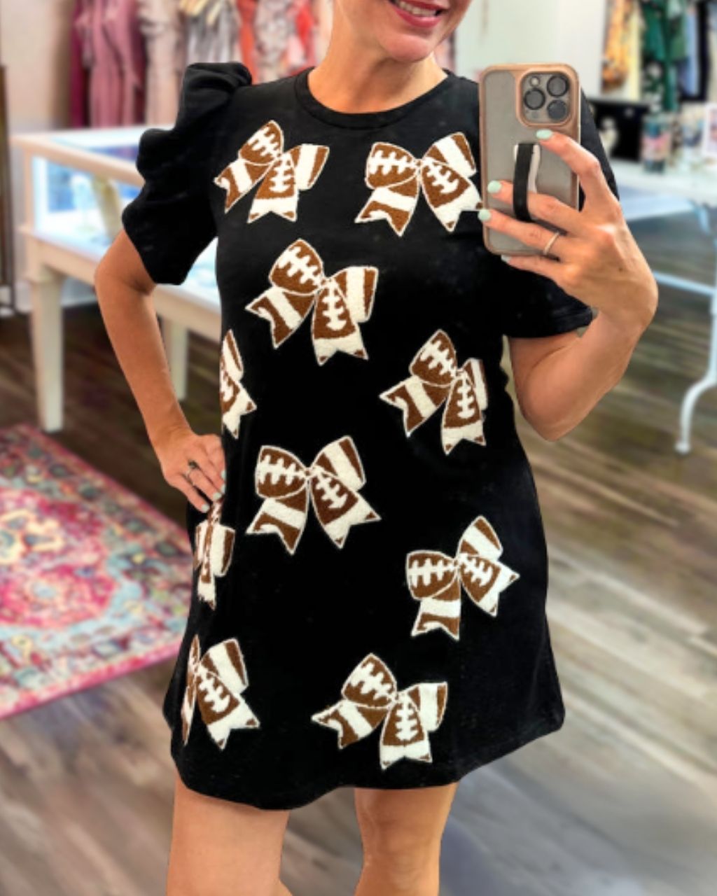 Bow-tie Football Sequined Dress