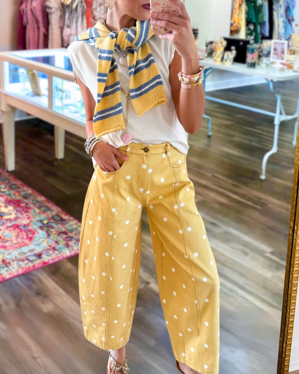 Classic Polka-Dot Pants