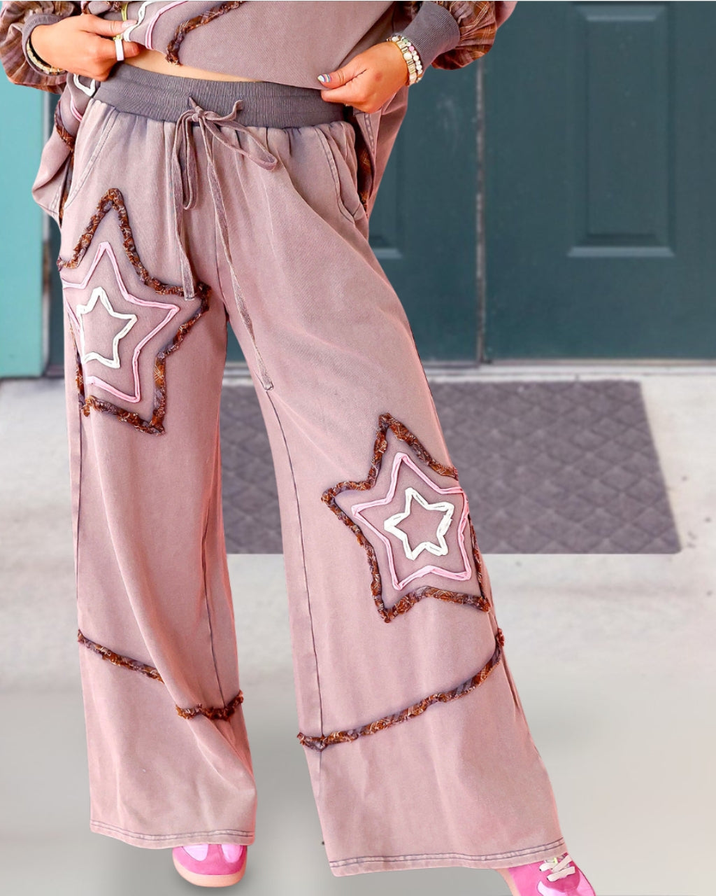 Rustic Star Patchwork Pants