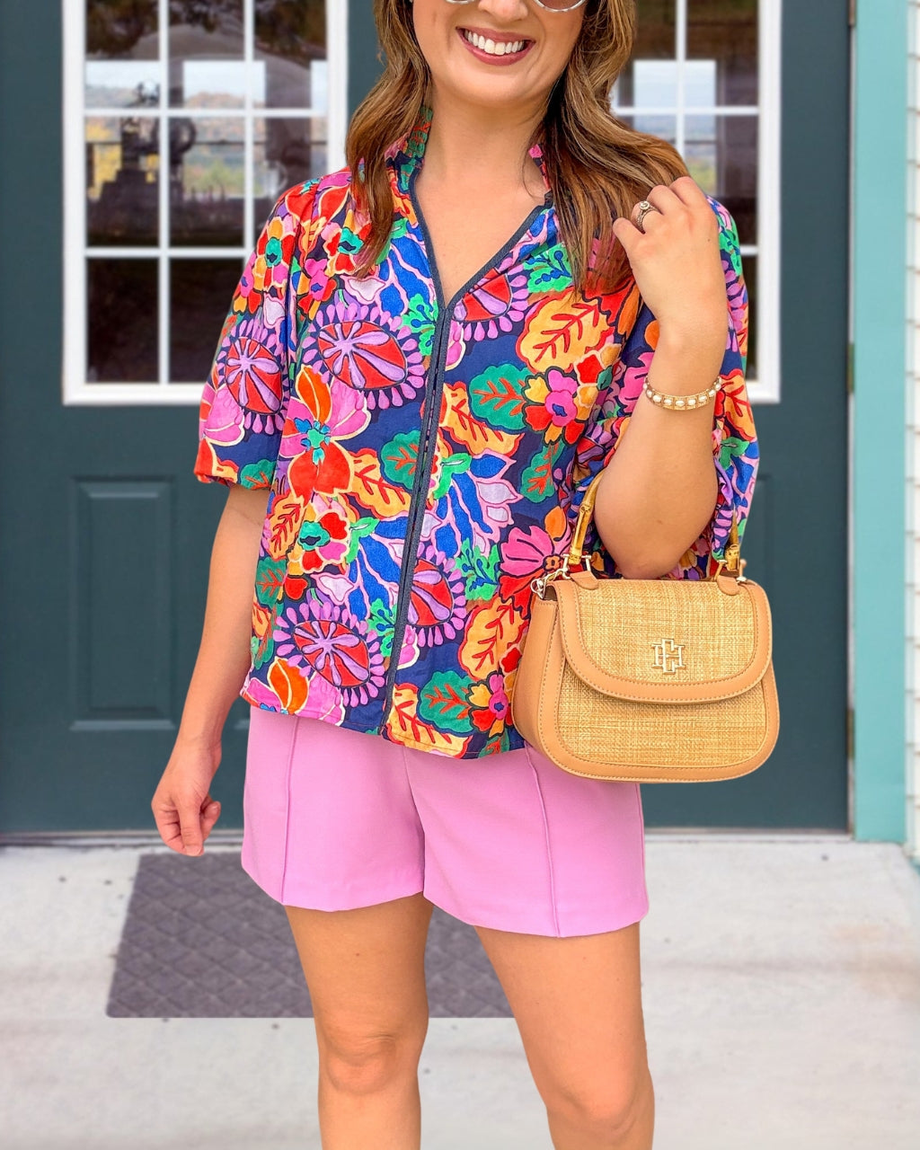 Vacation Mode Satin Floral Top