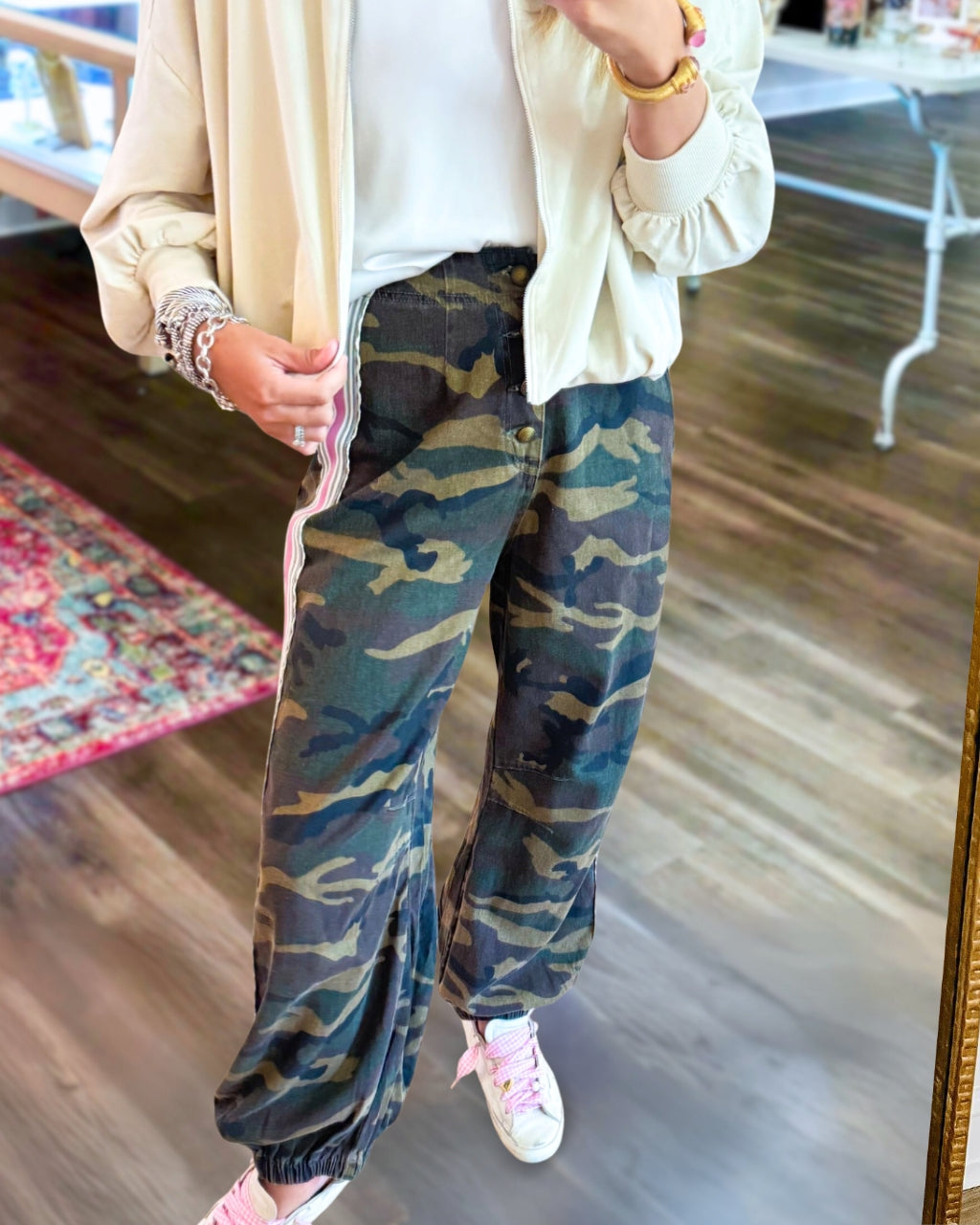 Chic French Terry Knit Pants