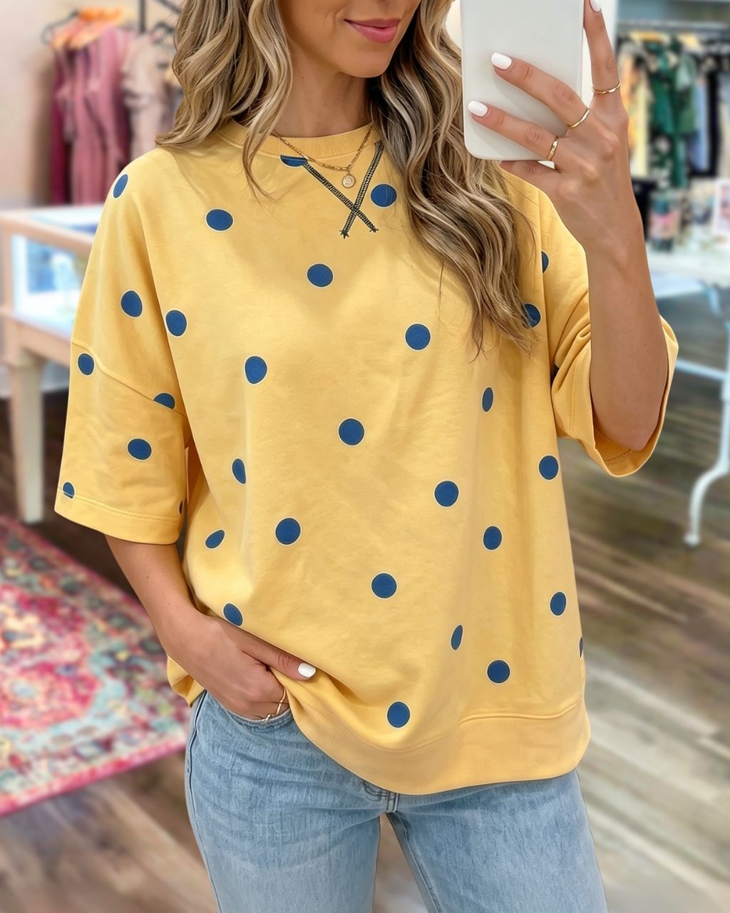 Simple polka dot T-shirt