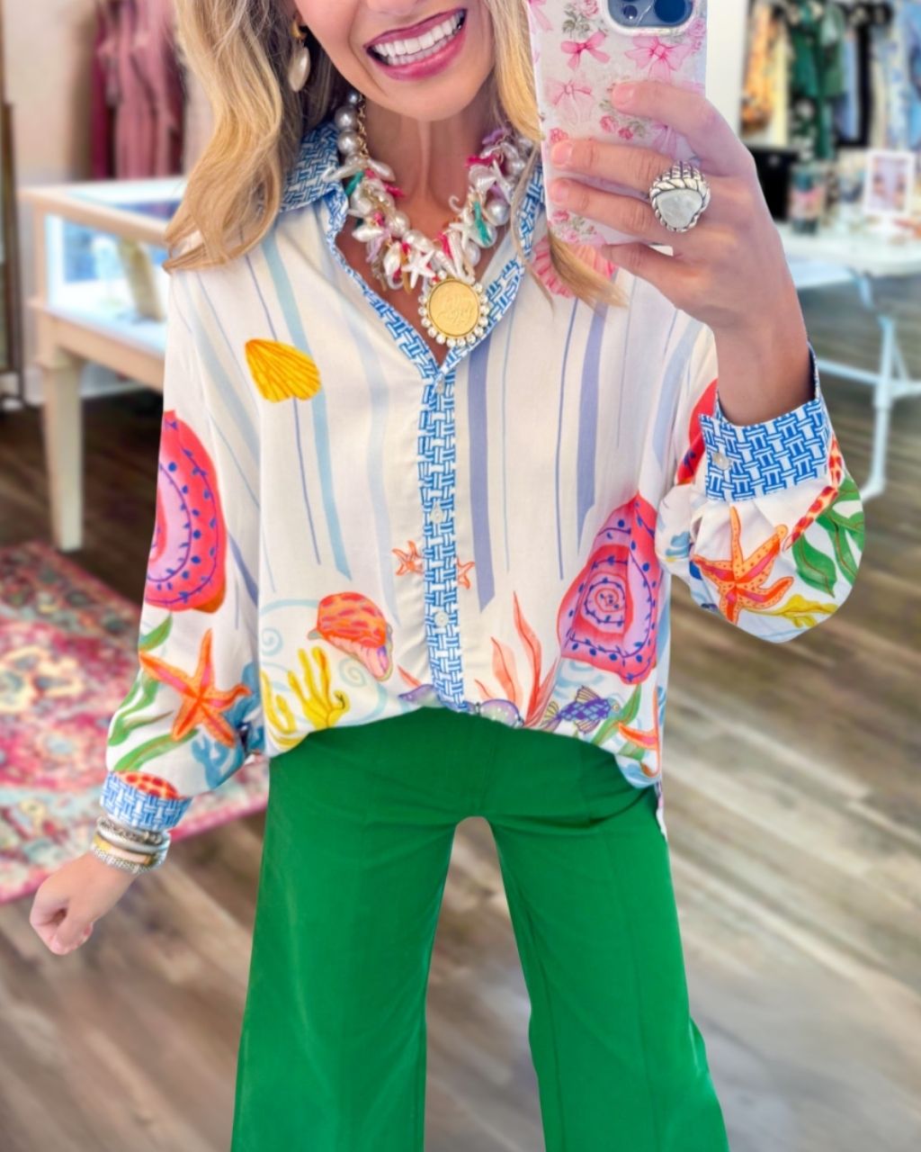 Underwater World Satin Shirt
