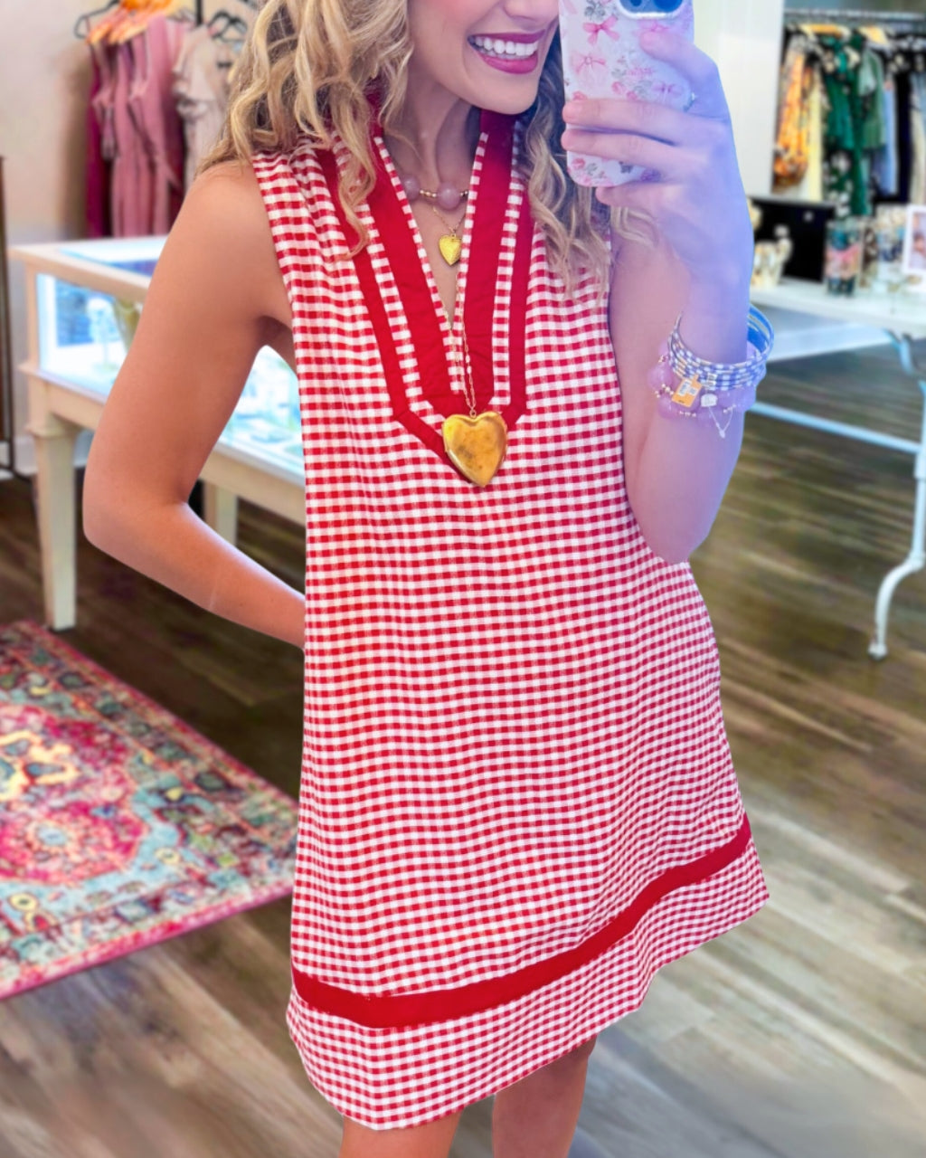 Plaid Sleeveless Mini Dress