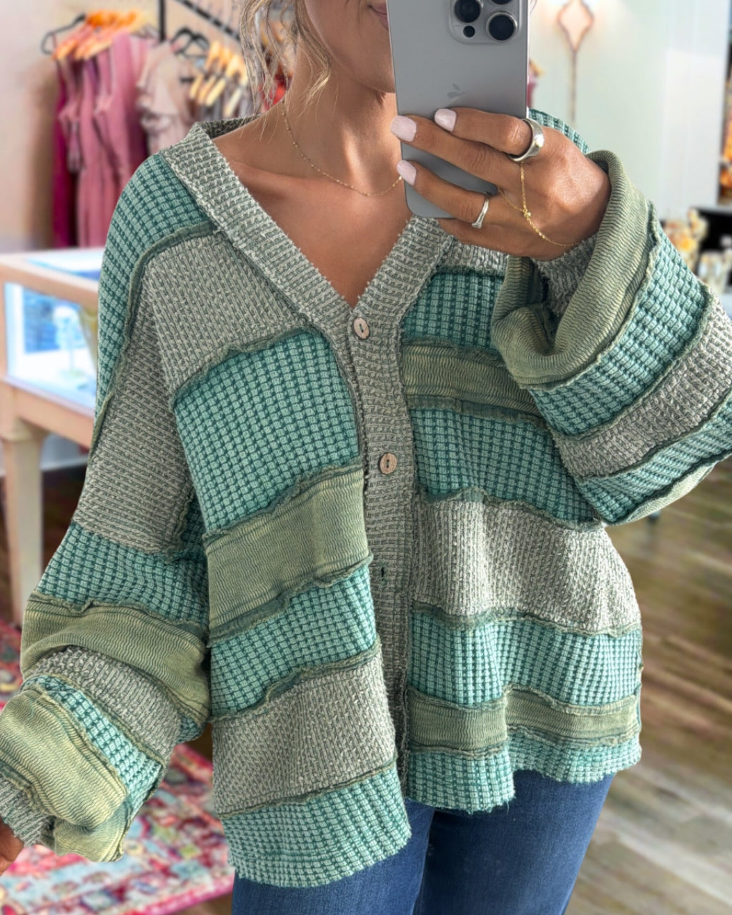 Vintage Vibe Striped Cardigan