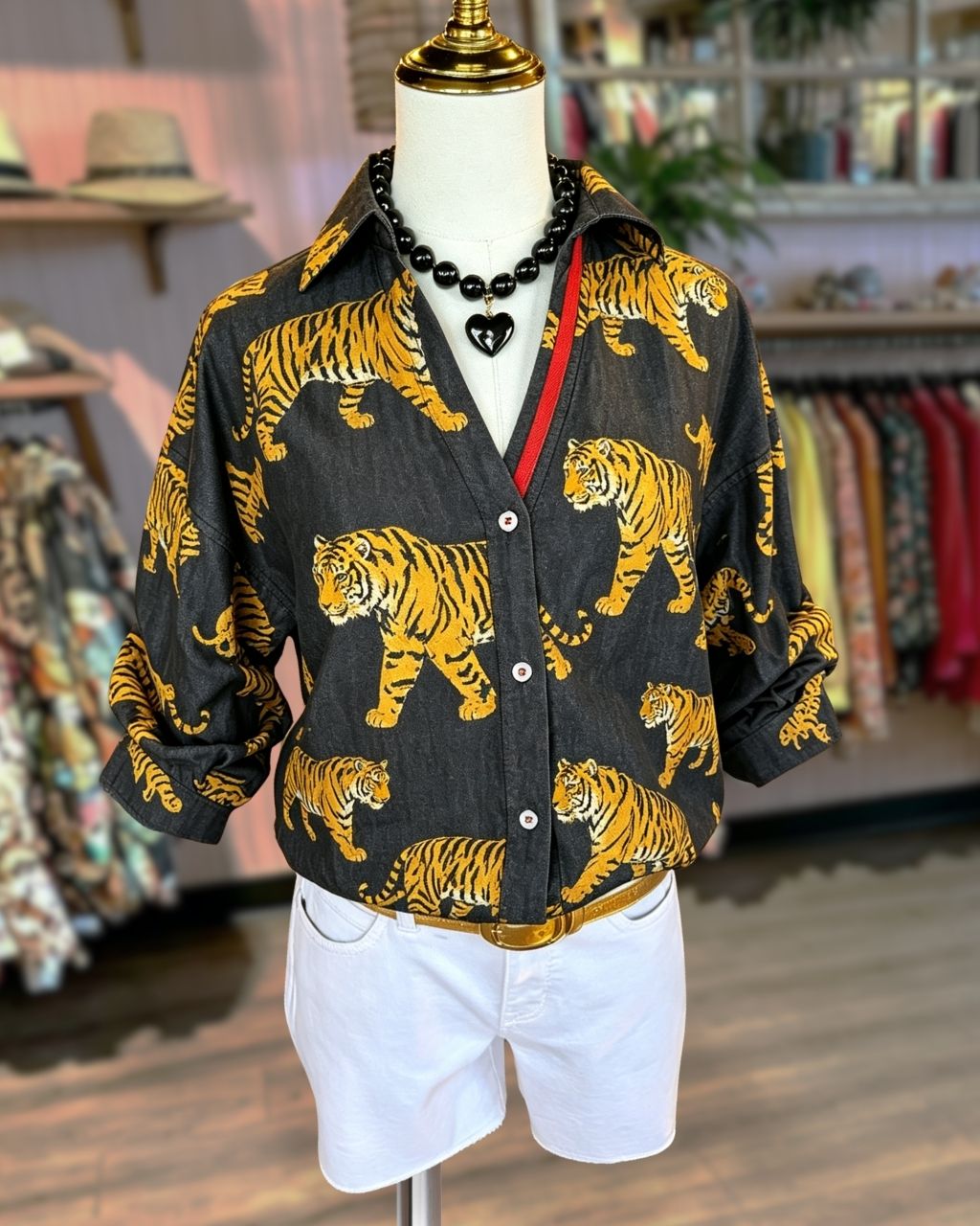 Game Day Tiger Print Shirt
