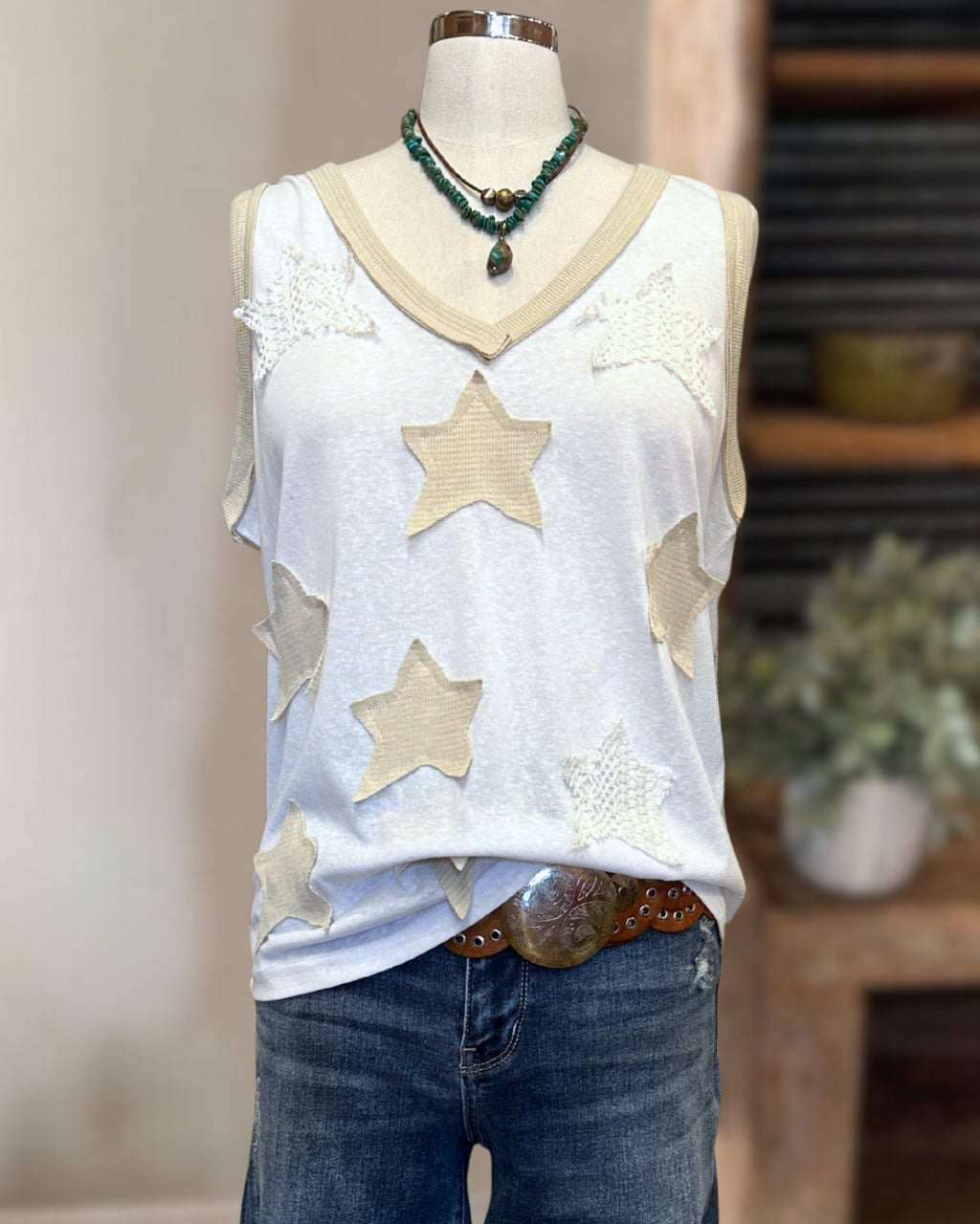 Unique Star Patchwork Vest