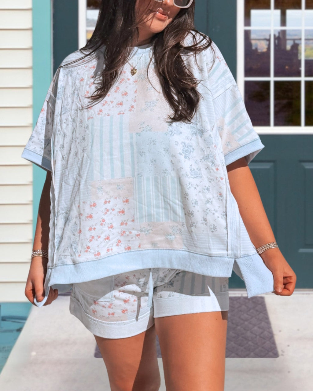 Fresh Floral Shorts Set