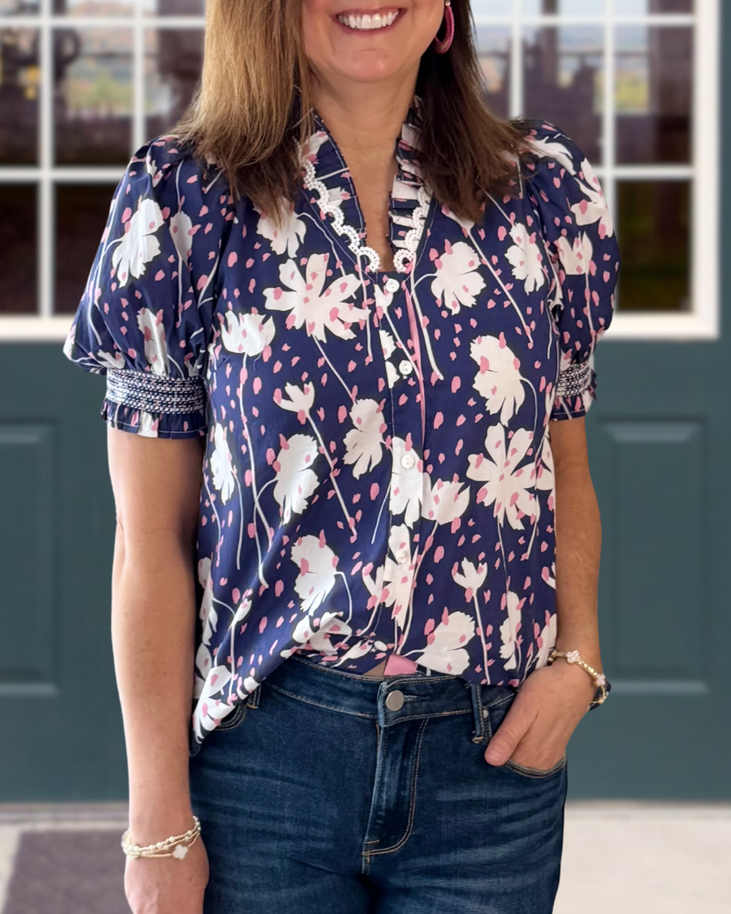 Serene Floral Dream Top