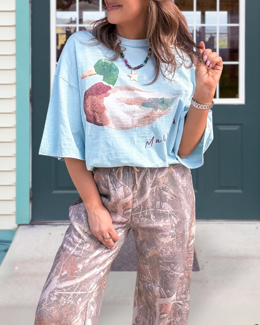 Casual Watercolor Duck T-Shirt