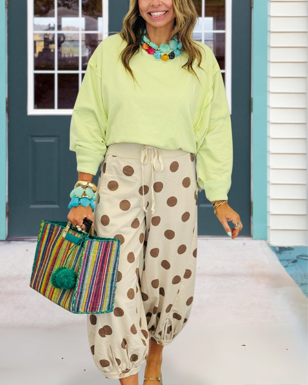 Trendy Polka Dot Pants