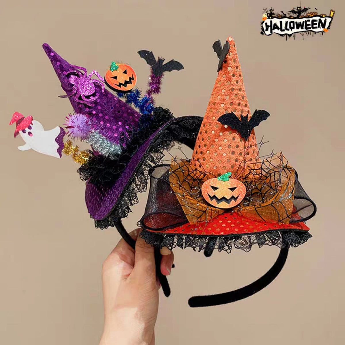 Halloween Pumpkin Hat Headband