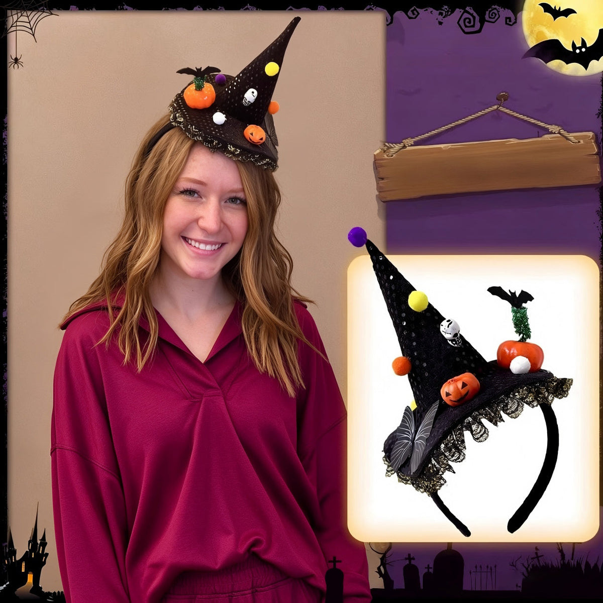 Halloween Pumpkin Hat Headband