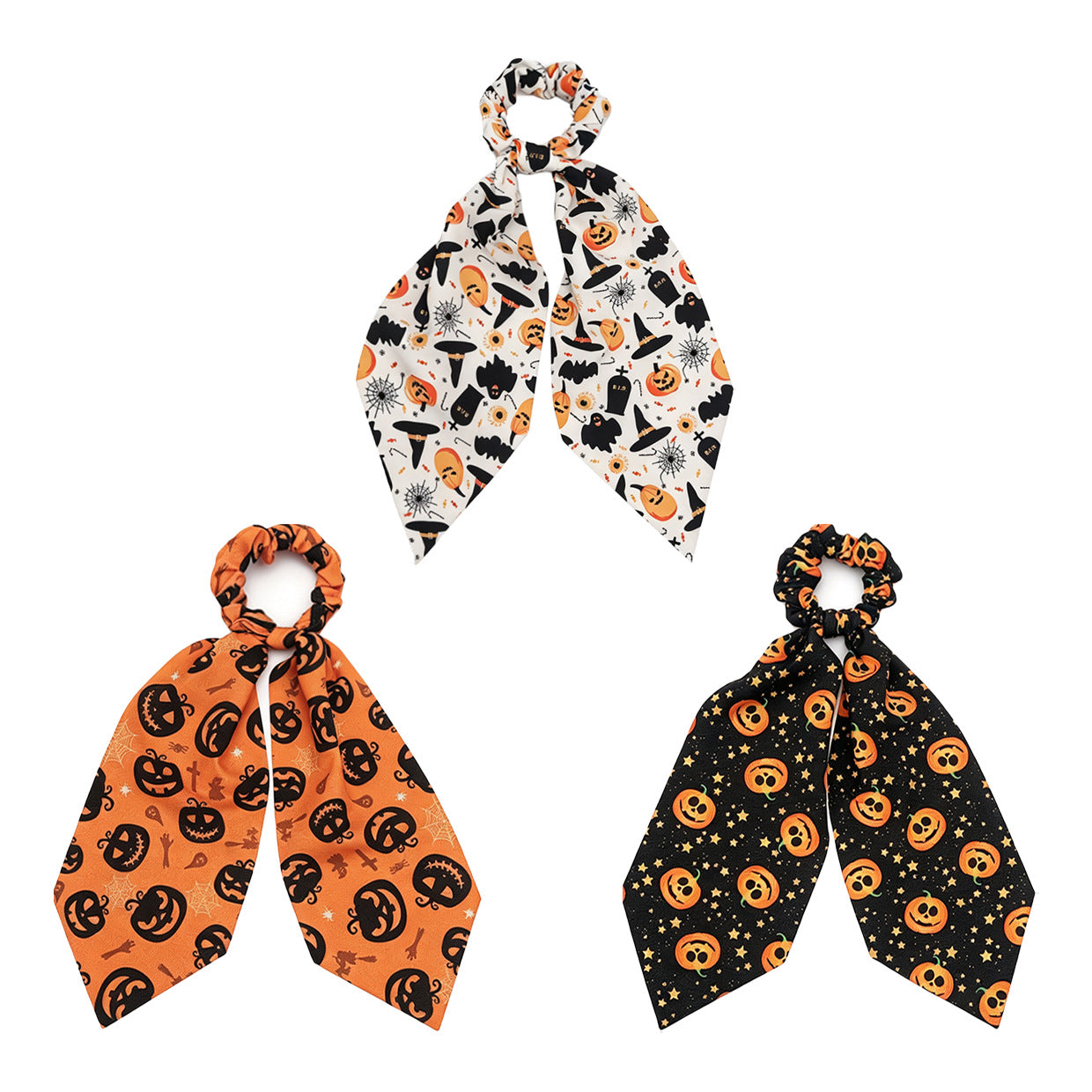 Cute Pumpkin Ghost Hair Tie Ribbon