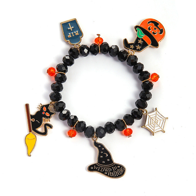 Cute Halloween Pumpkin Ghost Bracelet