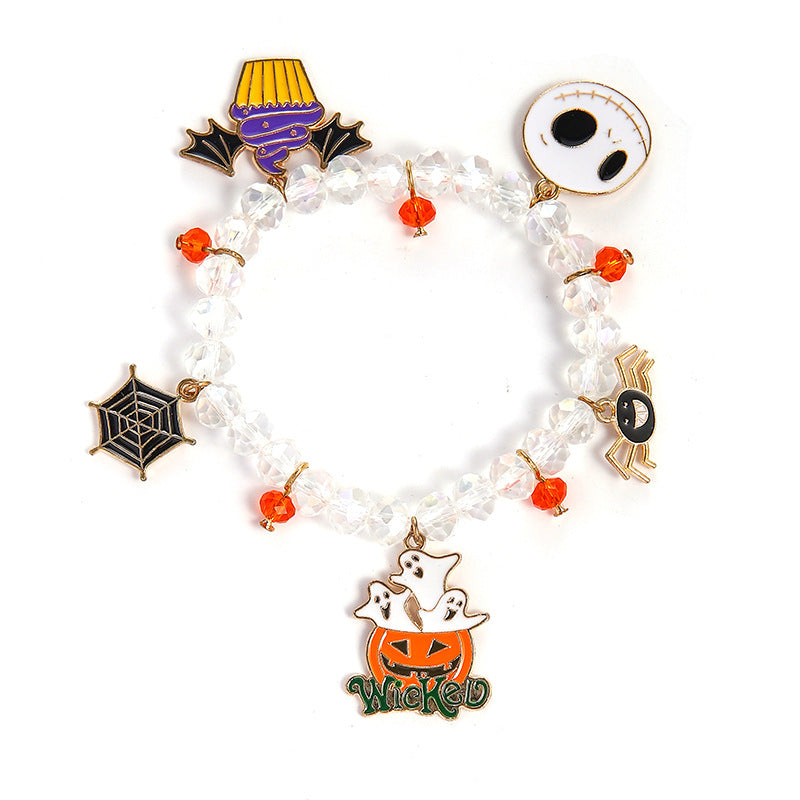 Cute Halloween Pumpkin Ghost Bracelet