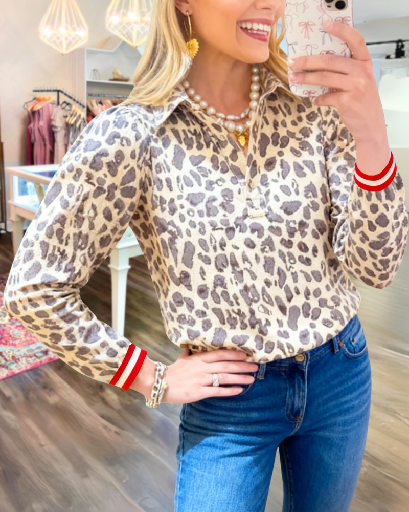 Stylish Leopard Print Top
