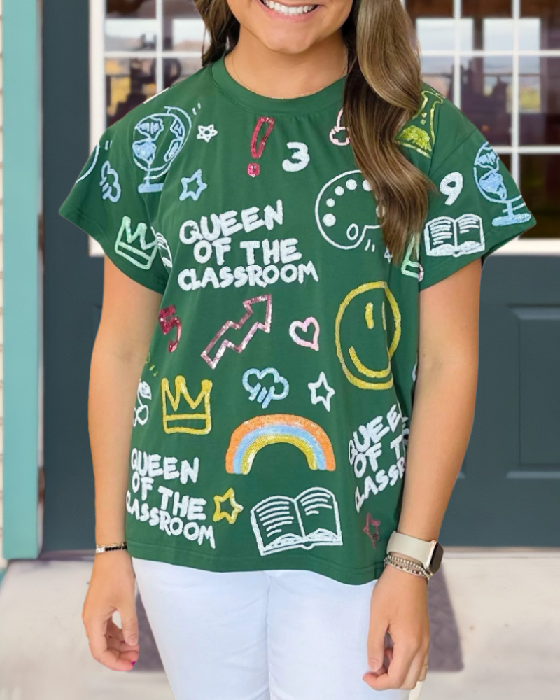 Classroom Learning Printed T-shirt