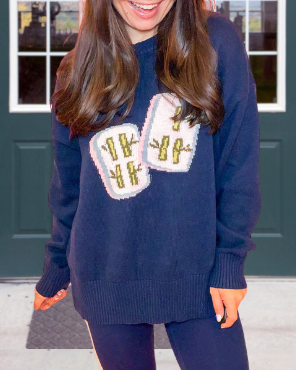 Fun Mahjong Embroidered Pullover