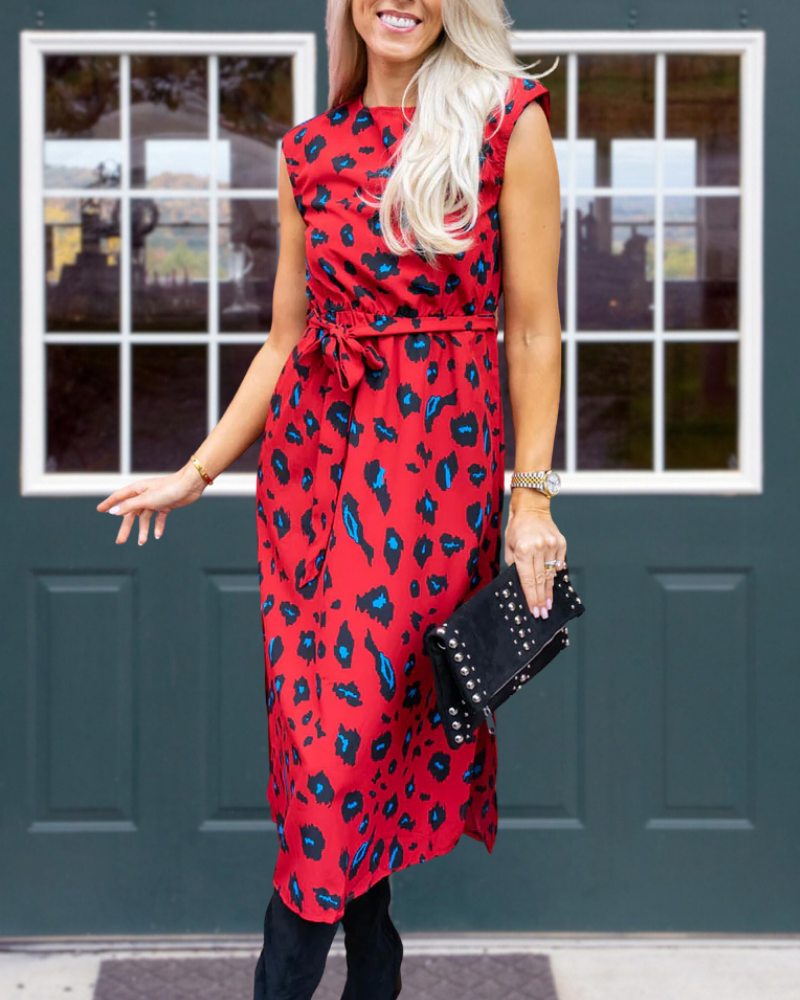 Unique Leopard Maxi Dress