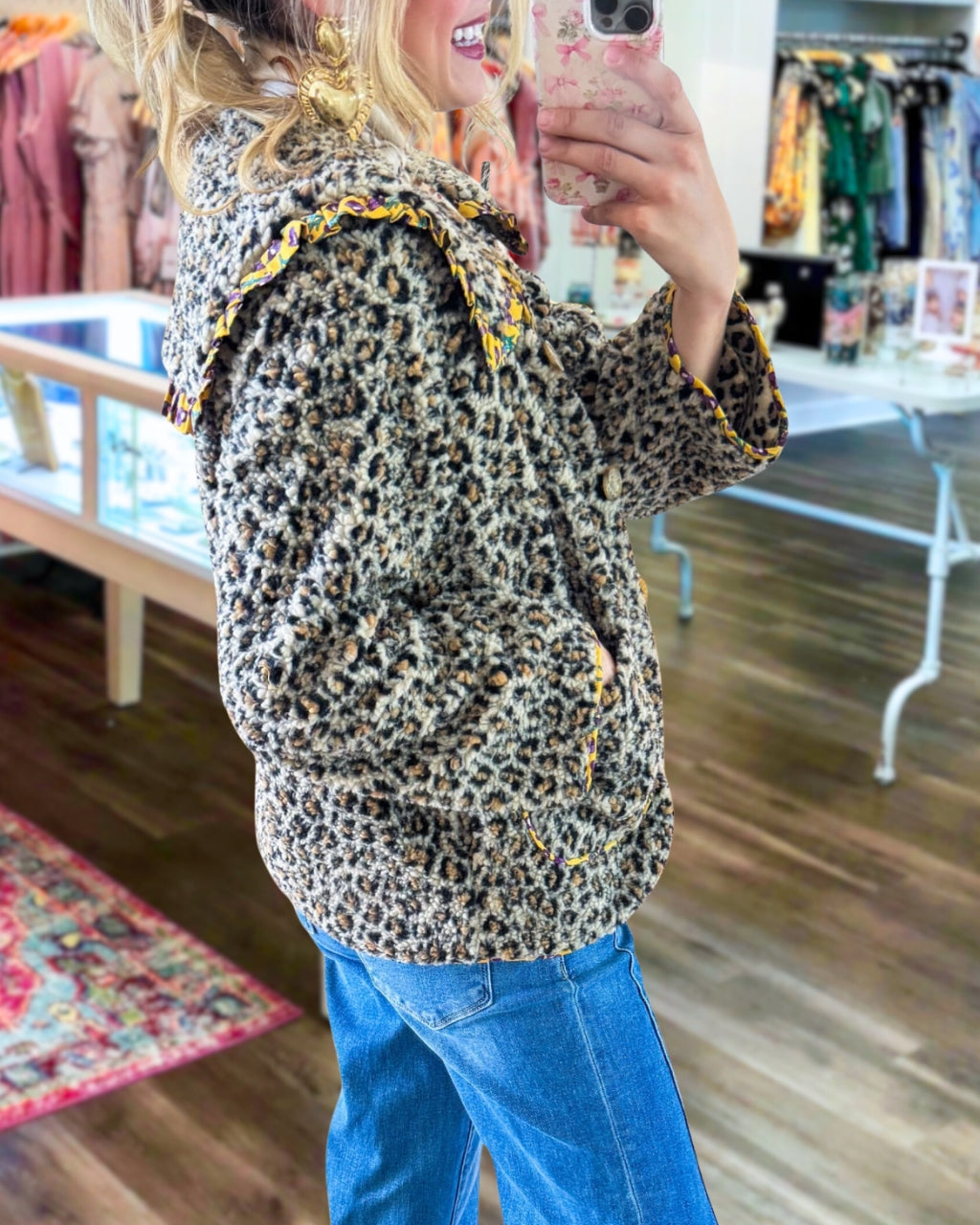 Chic Leopard Sherpa Jacket