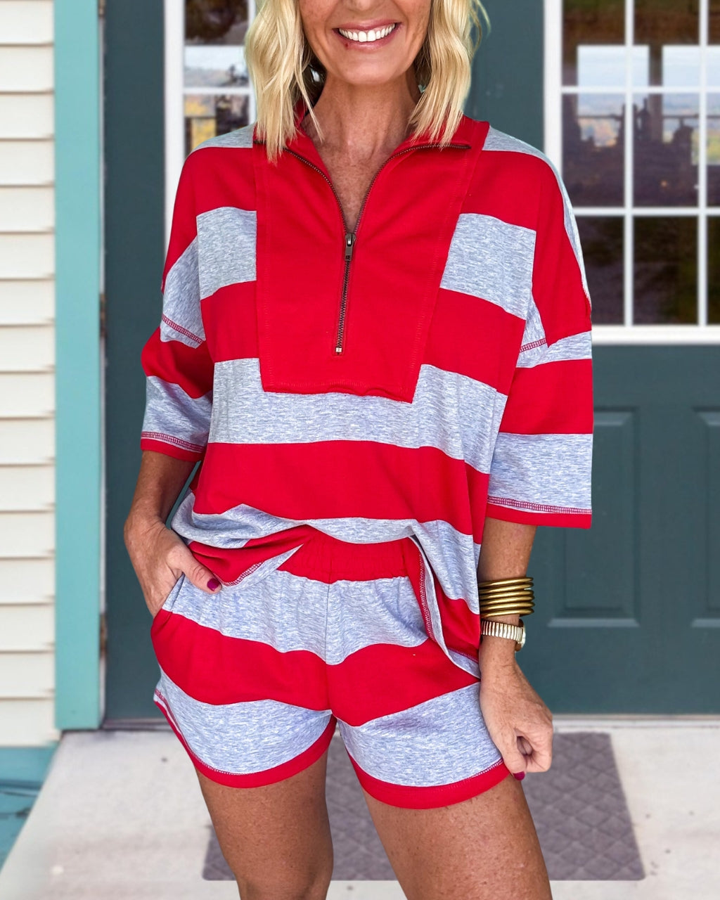 Athletic Colorblock Short Set