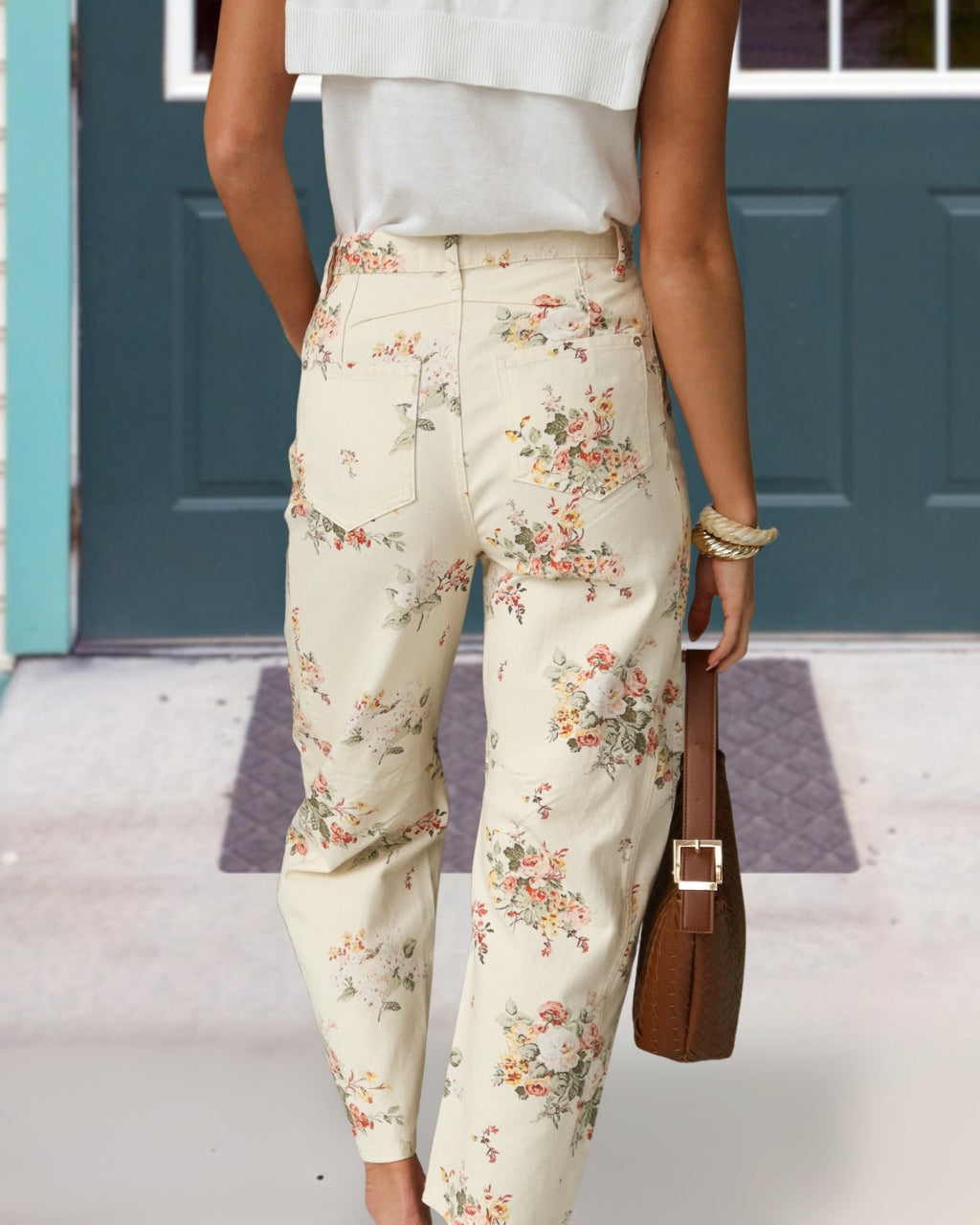 Elegant Simple Floral Pant