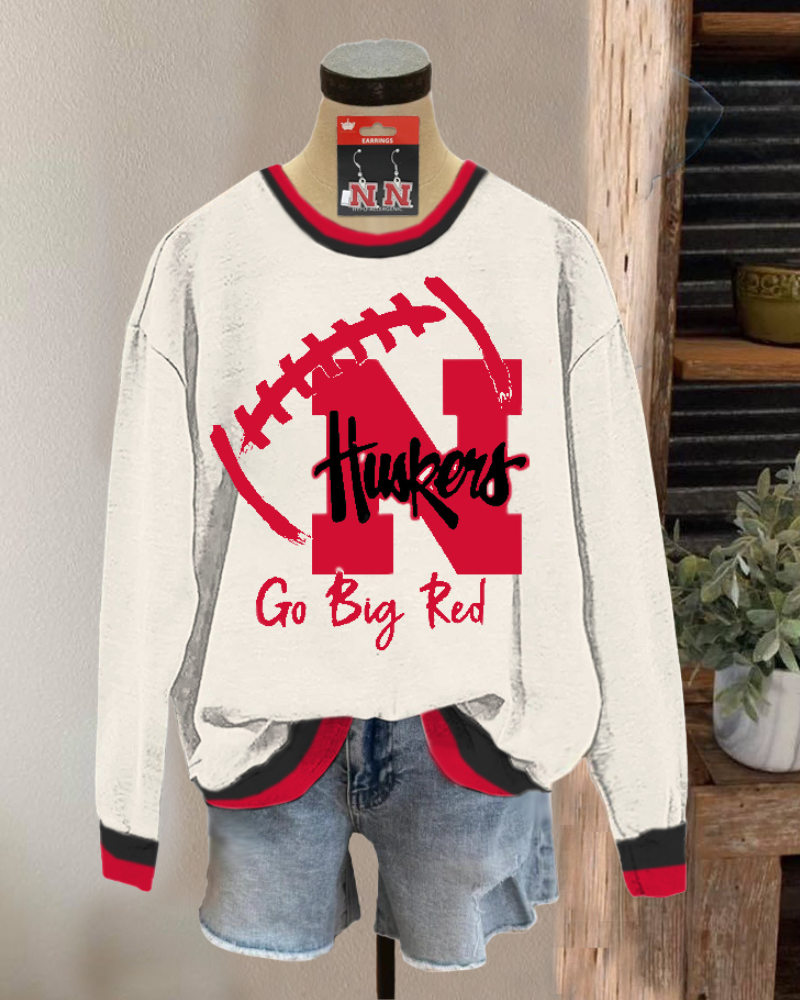 Nebraska Huskers Football Sweatshirt