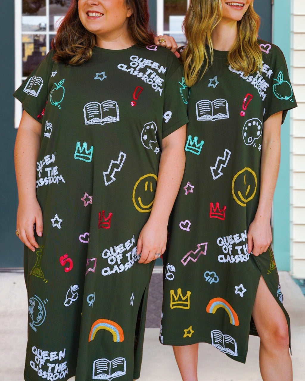 Playful Classroom Print Dress