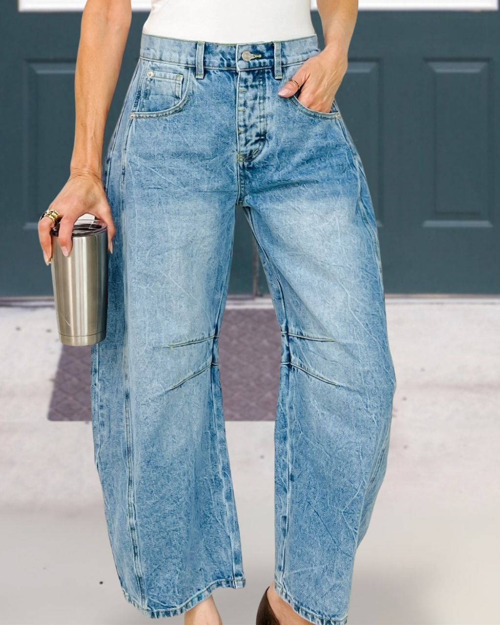 Number 98 Denim Wide Leg Pants
