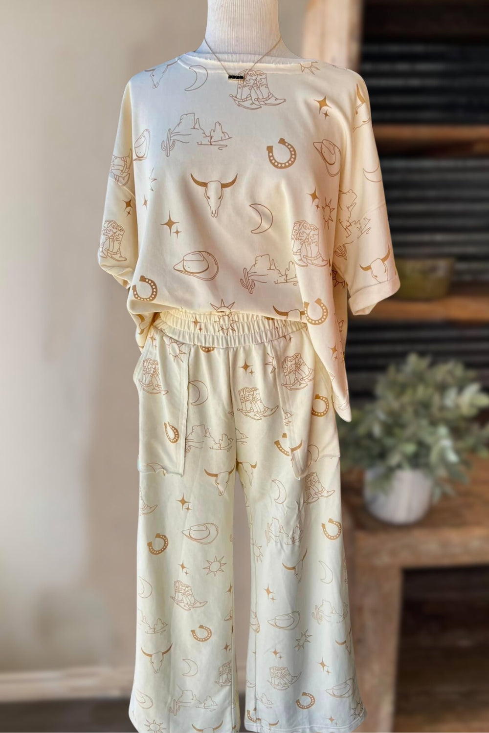 Western Cowboy Patterned Set