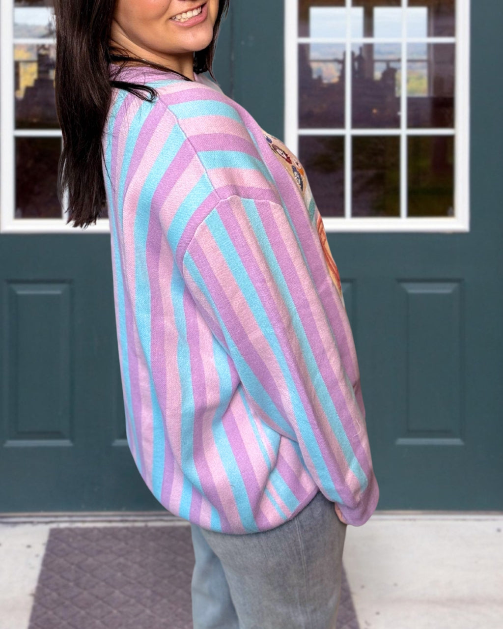 Colorful Charm Mahjong Sequin Top