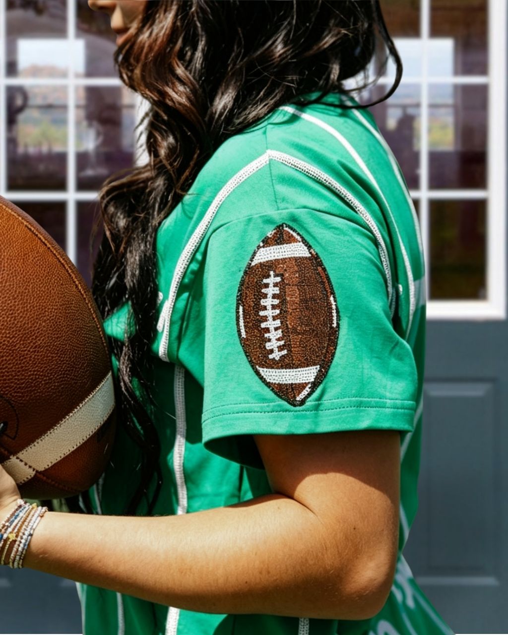Football Field Yard-Line Print T-Shirt