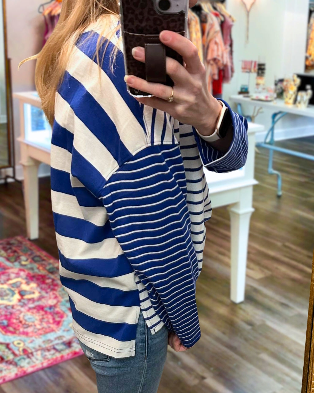 Fun Multi Stripe Sweatshirt
